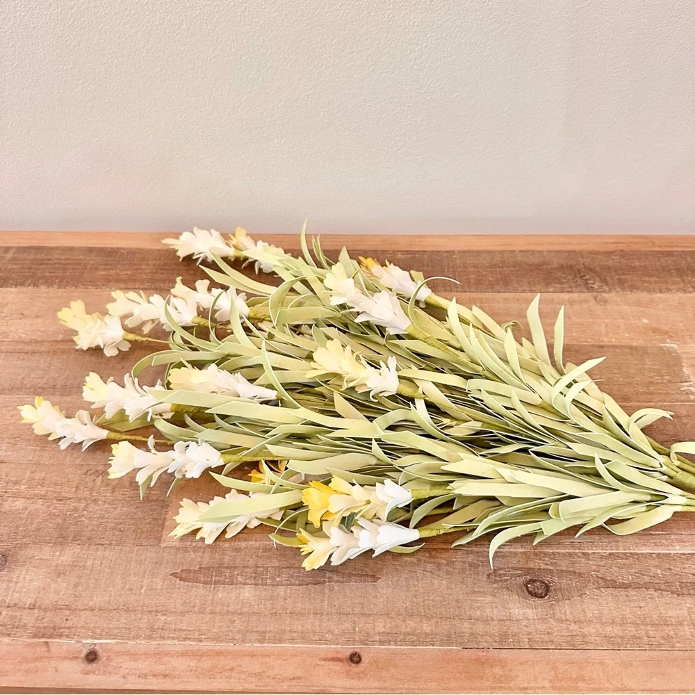 Artificial Freesia Flowers Pack of 3 Faux Flowers for Vase Filler Home Decor